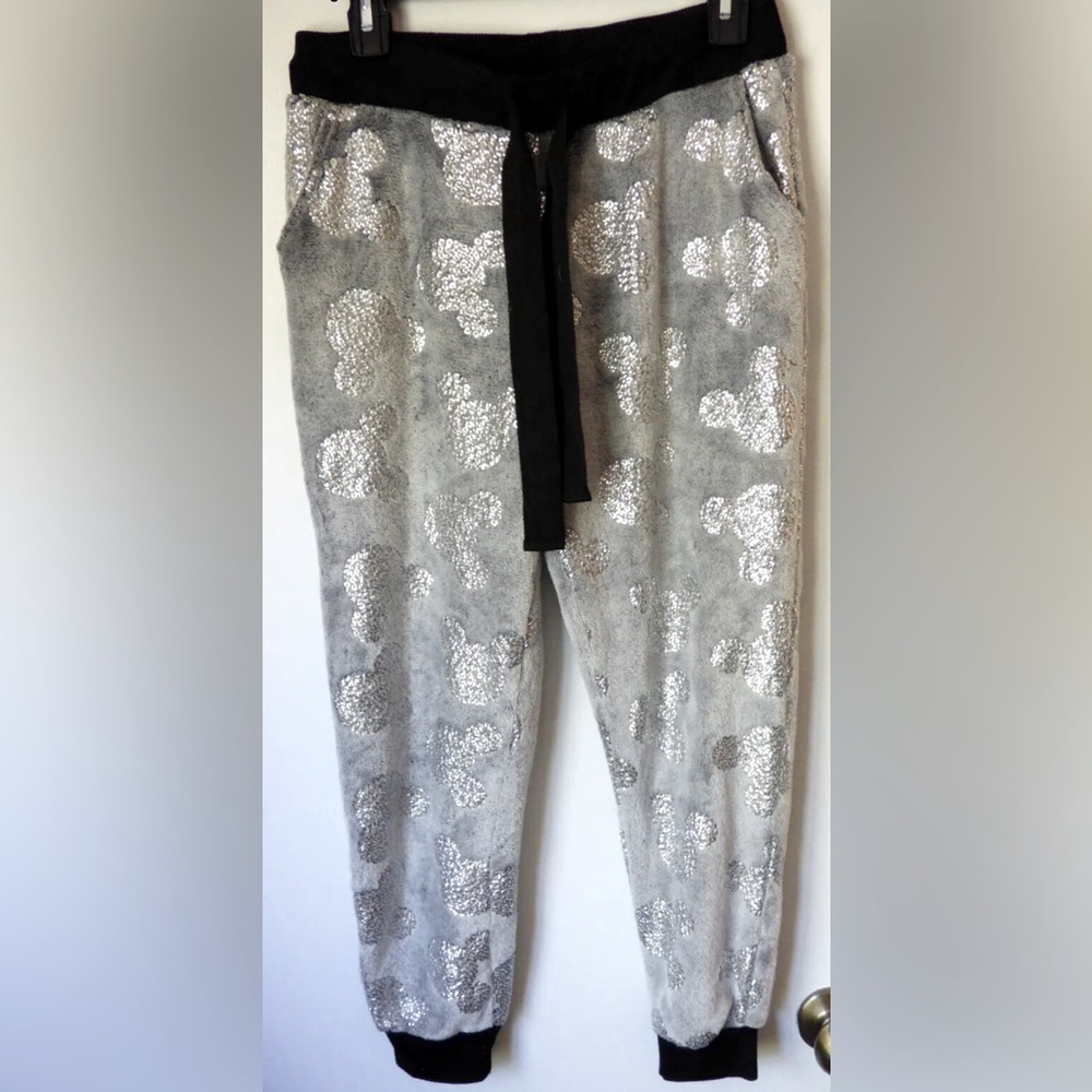Disney grey/with silver Mickey Mouse sweatpants/lounge pants